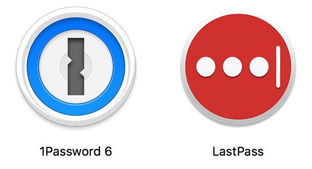 1password & lastpass, password managers