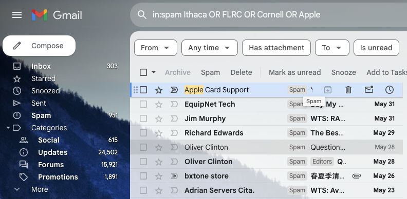 Find Some Ham Amidst Your Email Spam